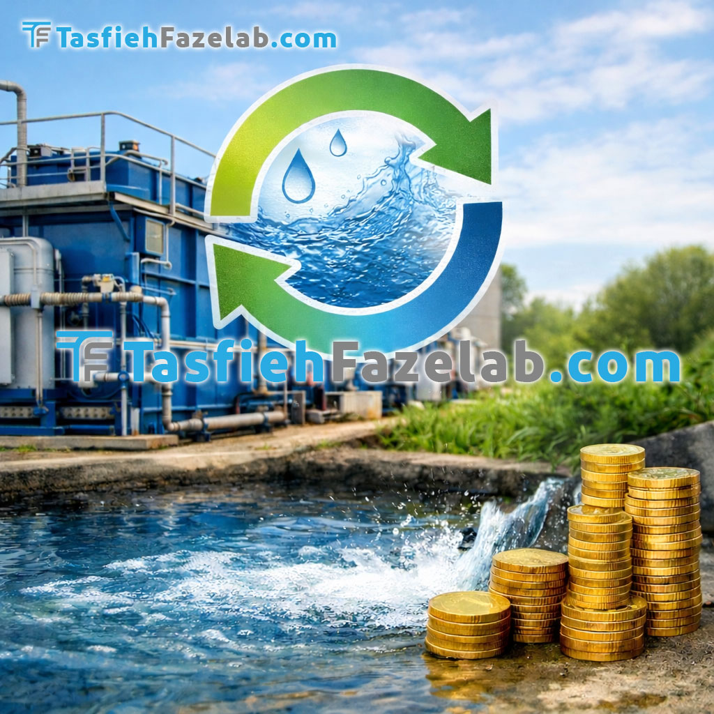 بازچرخانی آب صنعتی با پکیج تصفیه فاضلاب برای کاهش هزینه و مصرف آب